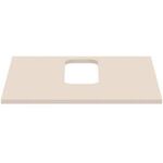 IDS Waschtischplatte i.life B mitt Auss f WWT 602x507x18mm Sandb. ma IDEAL STANDARD
