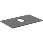 IDS Waschtischplatte i.life B mitt Auss f Sch. 802x507x18mm qua matt IDEAL STANDARD