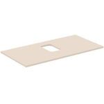 IDS Waschtischplatte i.life B mitt Auss f Sch. 1002x507x18mm Sandb. ma IDEAL STANDARD