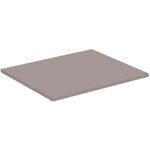 IDS Waschtischplatte i.life B ohne Ausschnitt 602x506x18mm Greige matt IDEAL STANDARD