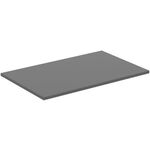 IDS Waschtischplatte i.life B o Ausschnitt 802x506x18mm Quarzgrau matt IDEAL STANDARD
