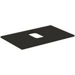 IDS Waschtischplatte i.life B mitt Auss f Sch. 802x507x18mm Carbon ma IDEAL STANDARD