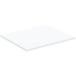 IDS Waschtischplatte i.life B ohne Ausschnitt 602x506x18mm weiß matt IDEAL STANDARD