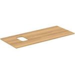 IDS Waschtischplatte i.life B Auss li f Sch. 1202x507x18mm Eiche Natur IDEAL STANDARD