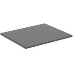 IDS Waschtischplatte i.life B o Ausschnitt 602x506x18mm Quarzgrau matt IDEAL STANDARD