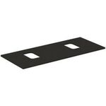IDS Waschtischplatte i.life B 2 Auss f 2 Schal 1202x507x18mm Carbon ma IDEAL STANDARD