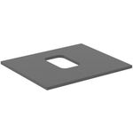 IDS Waschtischplatte i.life B mitt Auss f Sch. 602x507x18mm qua matt IDEAL STANDARD