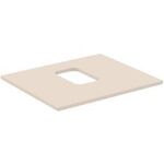 IDS Waschtischplatte i.life B mitt Auss f Sch. 602x507x18mm Sandb. ma IDEAL STANDARD