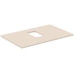 IDS Waschtischplatte i.life B mitt Auss f Sch. 802x507x18mm Sandb. ma IDEAL STANDARD