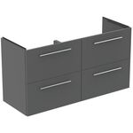 IDS Waschtischunterschrank i.life A 4 Auszüge, 1200x440x630mm Quarzgrau matt IDEAL STANDARD