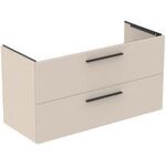 IDS Waschtischunterschrank i.life B 2 Auszüge, 1200x505x630mm Sandbeige matt IDEAL STANDARD