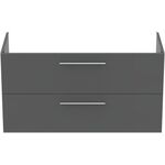 IDS Waschtischunterschrank i.life B 2 Auszüge, 1200x505x630mm Quarzgrau matt IDEAL STANDARD