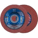 Fächerscheibe POLIFAN® A SGP CURVE ALU Ø 125 mm Körnung 40 Korund A-COOL Ausführung L PFERD - VPE: 10