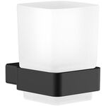 Emco Glashalter LOFT Wdmod. Kristallglas satiniert schwarz EMCO