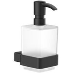Emco Flüssigseifenspender LOFT Wdmod. Kristallglas satiniert schwarz EMCO