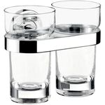 Emco Doppelglashalter POLO Kristallglas klar chrom EMCO