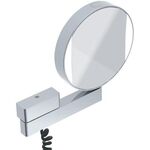 Emco LED-Rasier-/Kosmetikspiegel PRIME rd d= 202mm 1-arm mit Spiralkabel chrom EMCO