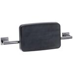 Emco Rückenstütze SYSTEM 2 schwarz, mit Wandhalterung chrom EMCO