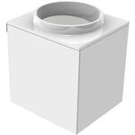 Emco Gäste-Waschtisch EVO 450x400x508mm Gri li o Bohrung optiwhite EMCO