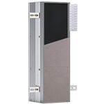 Emco WC-Modul ASIS PLUS UP 492x154mm Türanschlag links Aluminium EMCO