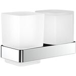 Emco Glashalter/Seifenspender LOFT Kr-Gl satiniert mit Stülpbecher chrom EMCO