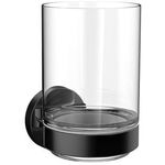 Emco Glashalter ROUND Kristallglas, klar schwarz EMCO