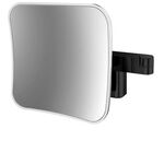 Emco LED-Rasier-/Kosmetikspiegel EVO eckig 209x209mm 2-armig 5-fach schwarz EMCO