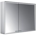 Emco LED-Lichtspiegelschrank PRESTIGE 2 AP 888x639mm Br Tür re o light Sys Alu EMCO