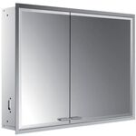 Emco LED-Lichtspiegelschrank PRESTIGE 2 UP 915x666mm Br Tür re o light Sys Alu EMCO