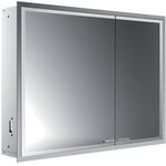 Emco LED-Lichtspiegelschrank PRESTIGE 2 UP 915x666mm Br Tür li o light Sys Alu EMCO