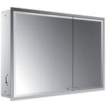 Emco LED-Lichtspiegelschrank PRESTIGE 2 UP 1015x666mm Br Tür li o light Sys Alu EMCO