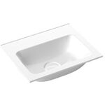 Emco Gäste-Waschtisch EVO 400x320mm, weiß mit 1 Hahnloch EMCO