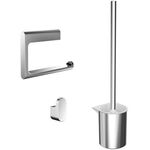 Emco WC-Set FLOW Papierhalter Bürstengarnitur Haken chrom EMCO