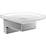 Emco Seifenhalter CUE Kristallglas satiniert chrom EMCO