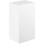 Emco Halb-Hochschrank EVO 750 mit Glastür weiß hochglanz/optiwhite EMCO