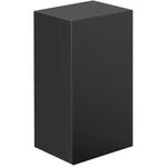 Emco Halb-Hochschrank EVO 750 m Glastür schwarz hochglanz/schwarz EMCO