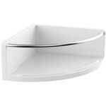 Emco Eckwandkorb ROUND 175mm H 75 m verd Befestigung chrom/weiß EMCO