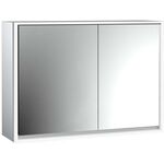 Emco LED-Lichtspiegelschrank LOFT AP 1000x733mm 2-tü Br Tür li alu/spiegel EMCO