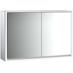 Emco LED-Lichtspiegelschrank LOFT AP 1200x733mm 2-türig aluminium/spiegel EMCO
