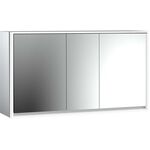 Emco LED-Lichtspiegelschrank LOFT AP 1600x733mm 3-türig aluminium/spiegel EMCO