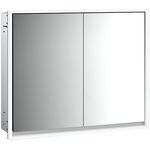 Emco LED-Lichtspiegelschrank LOFT UP 800x733mm 2-türig aluminium/spiegel EMCO