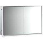 Emco LED-Lichtspiegelschrank LOFT UP 1000x733mm 2-türig aluminium/spiegel EMCO