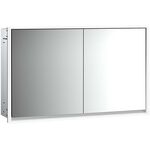 Emco LED-Lichtspiegelschrank LOFT UP 1300x733mm 2-türig aluminium/spiegel EMCO