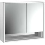 Emco LED-Lichtspiegelschrank LOFT AP 800x733mm 2-tü Br Tür li Ufach alu/sp EMCO