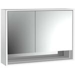 Emco LED-Lichtspiegelschrank LOFT AP 1000x733mm 2-tü B Tür re Ufach alu/sp EMCO