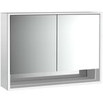 Emco LED-Lichtspiegelschrank LOFT AP 1000x733mm 2-tü Unterf. alu/spiegel EMCO