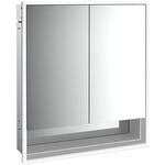 Emco LED-Lichtspiegelschrank LOFT UP 600x733mm 2-tü Unterf. alu/spiegel EMCO