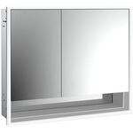 Emco LED-Lichtspiegelschrank LOFT UP 800x733mm 2-tü Br Tür re Ufach alu/sp EMCO