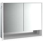 Emco LED-Lichtspiegelschrank LOFT UP 800x733mm 2-tü Unterf. alu/spiegel EMCO