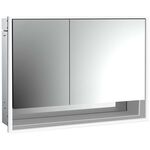 Emco LED-Lichtspiegelschrank LOFT UP 1000x733mm 2-tü B Tür re Ufach alu/sp EMCO